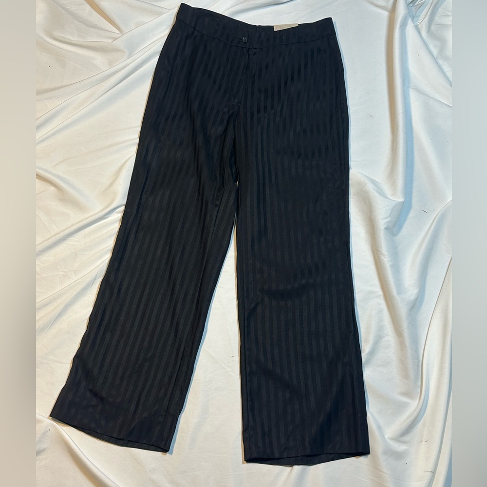BEN BARTON 100% wool 90s Black Striped trousers